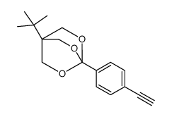 1-tert-butyl-4-(4-ethynylphenyl)-3,5,8-trioxabicyclo[2.2.2]octane结构式