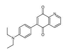 6-[4-(diethylamino)phenyl]quinoline-5,8-dione Structure