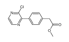 methyl [4-(3-chloropyrazin-2-yl)phenyl]acetate Structure