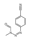 N-[(4-cyanophenyl)diazenyl]-N-methylformamide Structure