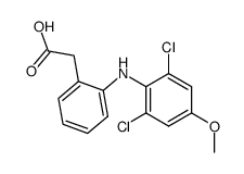 [2-(2,6-Dichloro-4-methoxyanilino)phenyl]acetic acid structure