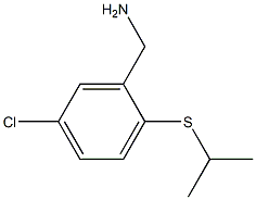 Benzenemethanamine, 5-chloro-2-[(1-methylethyl)thio]-结构式