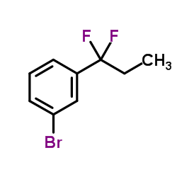 1-Bromo-3-(1,1-difluoropropyl)benzene Structure