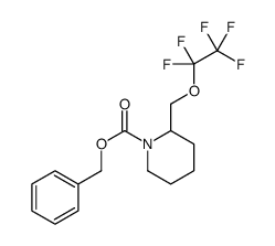 Benzyl 2-[(pentafluoroethoxy)methyl]-1-piperidinecarboxylate Structure