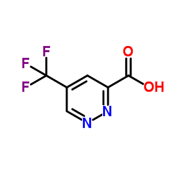 5-(Trifluoromethyl)-3-pyridazinecarboxylic acid结构式