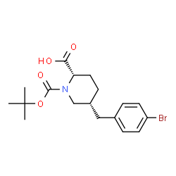 (2S,5R)-1-BOC-5-(4-BROMO-BENZYL)-PIPERIDINE-2-CARBOXYLICACID picture