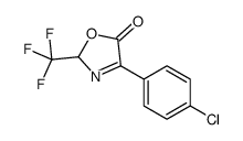 4-(4-chlorophenyl)-2-(trifluoromethyl)-2H-1,3-oxazol-5-one Structure