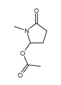 1-methyl-5-oxopyrrolidin-2-yl acetate Structure