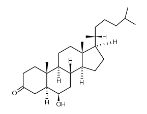 6β-hydroxy-5α-cholestane-3-one结构式