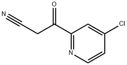 3-(4-氯吡啶-2-基)-3-氧代丙腈结构式