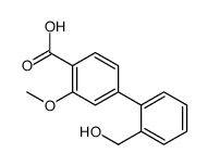 4-[2-(hydroxymethyl)phenyl]-2-methoxybenzoic acid结构式