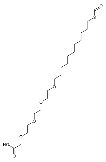 2-[2-[2-[2-(11-formylsulfanylundecoxy)ethoxy]ethoxy]ethoxy]acetic acid structure