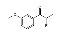 2-fluoro-1-(3-methoxyphenyl)-propan-1-one结构式