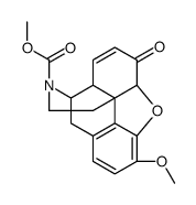 N-Descyclopropylmethyl-N-methoxycarbonyl-6,8-dehydro-3-O-methyl Naltrexone结构式