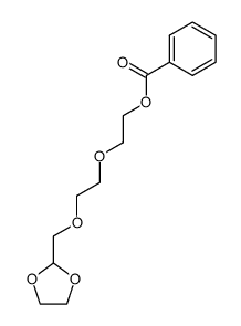 2-(2-((1,3-dioxolan-2-yl)methoxy)ethoxy)ethyl benzoate结构式