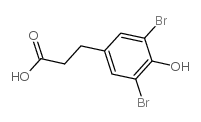 3-(3,5-二溴-4-羟基苯基)丙酸结构式