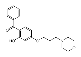 [2-hydroxy-4-(3-morpholin-4-ylpropoxy)phenyl]-phenylmethanone Structure