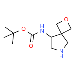 tert-butyl 2-oxa-6-azaspiro[3.4]octan-8-ylcarbamate Structure