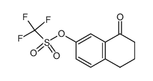 7-Trifluoromethanesulphonyloxy-1,2,3,4-tetrahydronaphthalen-1-one结构式