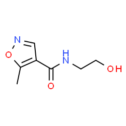 4-Isoxazolecarboxamide,N-(2-hydroxyethyl)-5-methyl-(9CI) structure