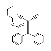 butyl 9-(dicyanomethylidene)fluorene-1-carboxylate结构式