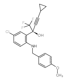 (S)-5-氯-alpha-(环丙基乙炔基)-2-[((4-甲氧基苯基)甲基)氨基]-alpha-(三氟甲基)苯甲醇结构式