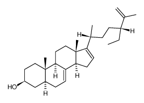 stigmasta-7,16,25(26)-trien-3β-ol结构式