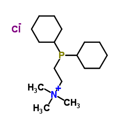 2-(DICYCLOHEXYLPHOSPHINOETHYL)TRIMETHYLAMMONIUM CHLORIDE Structure