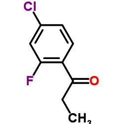 1-(4-氯-2-氟苯基)丙-1-酮结构式