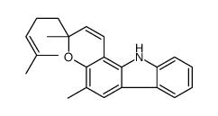 马汉九里香碱结构式