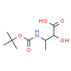 Butanoic acid, 3-[[(1,1-dimethylethoxy)carbonyl]amino]-2-hydroxy- (9CI) structure