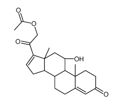 11beta,21-dihydroxypregna-4,16-diene-3,20-dione 21-acetate结构式