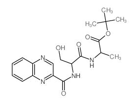 tert-butyl 2-[[3-hydroxy-2-(quinoxaline-2-carbonylamino)propanoyl]amino]propanoate picture