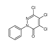 4,5,6-trichloro-2-phenylpyridazin-3-one结构式