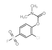 Carbamic acid,dimethyl-, 2-chloro-4-(fluorosulfonyl)phenyl ester (9CI)结构式