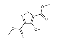 dimethyl 4-hydroxy-1H-pyrazole-3,5-dicarboxylate structure