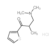 1-Propanone,3-(dimethylamino)-2-methyl-1-(2-thienyl)-, hydrochloride (1:1) Structure