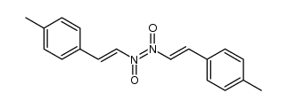 (1E)-1,2-bis(4-methylstyryl)diazene 1,2-dioxide Structure