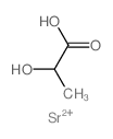 Propanoic acid,2-hydroxy-, strontium salt (2:1) Structure