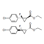 Ethyl rel-(1R,2R)-2-(4-Chlorophenyl)-2-fluorocyclopropanecarboxylate Structure