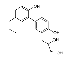 3'-(2,3-dihydroxypropyl)-5-propyl-[1,1'-biphenyl]-2,4'-diol Structure