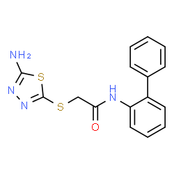 2-[(5-amino-1,3,4-thiadiazol-2-yl)sulfanyl]-N-(biphenyl-2-yl)acetamide picture