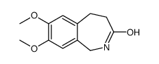 7,8-dimethoxy-1,2,4,5-tetrahydro-2-benzazepin-3-one结构式