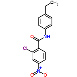 2-Chloro-N-(4-ethylphenyl)-4-nitrobenzamide Structure