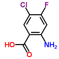 2-Amino-5-chloro-4-fluorobenzoic acid Structure