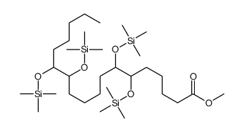 6,7,12,13-Tetrakis[(trimethylsilyl)oxy]octadecanoic acid methyl ester结构式