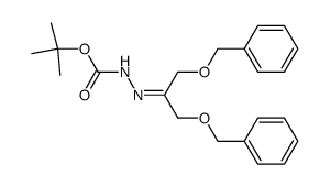 1,3-dibenzyloxyacetone t-butyloxycarbonyl -hydrazone Structure