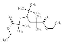 ethyl 3-[(2-ethoxycarbonyl-2-methyl-propyl)-tert-butyl-amino]-2,2-dimethyl-propanoate结构式