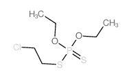 2-chloroethylsulfanyl-diethoxy-sulfanylidene-phosphorane结构式