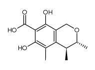 (3R,4S)-dihydrocitrinin Structure